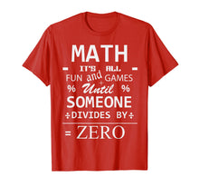 Load image into Gallery viewer, Funny Math T Shirt Division College Math Teacher Humor Tee
