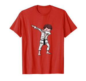 Karate Taekwondo Dabbing Boy Funny Dab T-shirt for kids