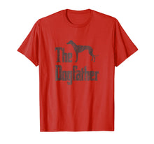 Load image into Gallery viewer, The Dogfather t-shirt, Greyhound silhouette, funny dog gift
