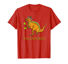 Load image into Gallery viewer, Funny Tacosaurus Shirt Cinco de Mayo Taco Dinosaur T Rex
