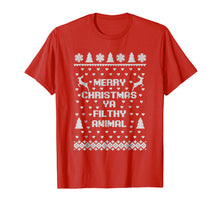 Load image into Gallery viewer, Merry Christmas Filthy Animal Ugly Sweater T-Shirt
