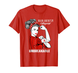 Brain Aneurysm Warrior Unbreakable Shirt Awareness Gift