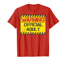 Load image into Gallery viewer, Warning Official Adult Shirt | Cute Turning 18 Birthday Gift
