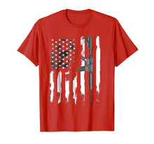 Load image into Gallery viewer, AR-15 Rifle American flag T-Shirt
