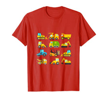 Load image into Gallery viewer, Boys' Trucks and Diggers Short Sleeved T-shirt for Toddlers
