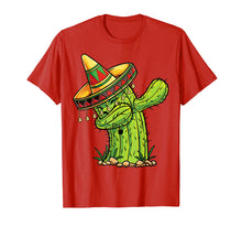 Load image into Gallery viewer, Dabbing Cactus T Shirt Cinco de Mayo Boys Kids Men Mexican
