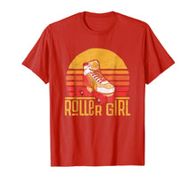 Load image into Gallery viewer, Seventies Roller Girl Skating Shirt - RetroRoller Skate
