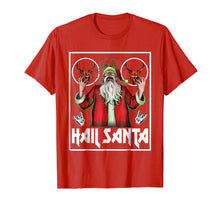 Load image into Gallery viewer, Hail Santa Sleigher Heavy Metal Ugly Christmas Shirt
