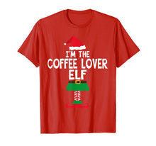 Load image into Gallery viewer, I'm The Coffee Lover Elf Family Matching Christmas Tshirt T-Shirt
