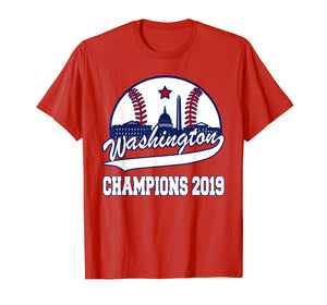 Washington DC Baseball Vintage Champions 2019 National Gift T-Shirt