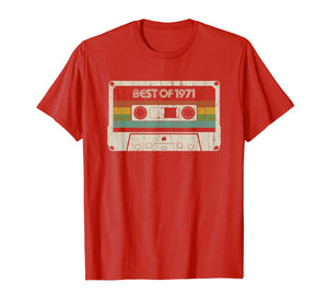 Vintage Best of 1971 48th Birthday Cassette T-Shirt