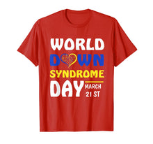 Load image into Gallery viewer, World Down Syndrome Awareness T-Shirt March 21 Yellow Blue T-Shirt-288505
