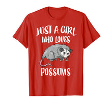 Load image into Gallery viewer, Just A Girl Who Loves Possums Animal Gift T-Shirt-736140
