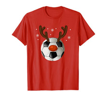 Load image into Gallery viewer, Soccer Reindeer Christmas Funny Sport Ball Xmas Gift T-Shirt
