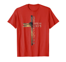 Load image into Gallery viewer, John 3:16 Christian Cross Bible T-Shirt-172030
