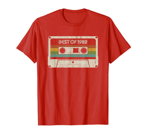 Vintage Best of 1982 37th Birthday Cassette T-Shirt