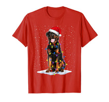 Load image into Gallery viewer, Rottweiler Santa Christmas Tree Lights Xmas Gifts T-Shirt-1250489
