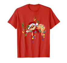 Load image into Gallery viewer, Santa sloth gorgeous reindeer Light Christmas Lover Gift T-Shirt
