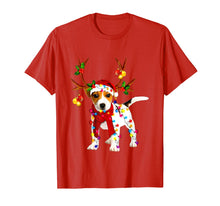 Load image into Gallery viewer, Santa jack russell gorgeous reindeer Light Christmas Lover T-Shirt
