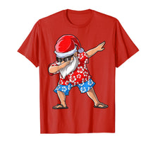Load image into Gallery viewer, Dabbing Santa T Shirt Christmas in July Kids Hawaiian Xmas
