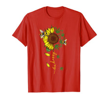 Load image into Gallery viewer, Bee Happy Canabis Sunflower Weed Gift T-Shirt-745379
