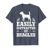 Load image into Gallery viewer, Easily Distracted By Beagles Funny Dog Lover Gifts Beagle T-Shirt
