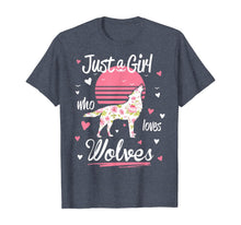 Load image into Gallery viewer, Wolf Shirt. Just A Girl Who Loves Wolves T-Shirt

