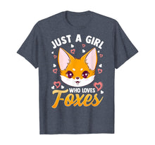 Load image into Gallery viewer, Just A Girl Who Loves Foxes Kids Girls Cute Fox Gift Mom T-Shirt
