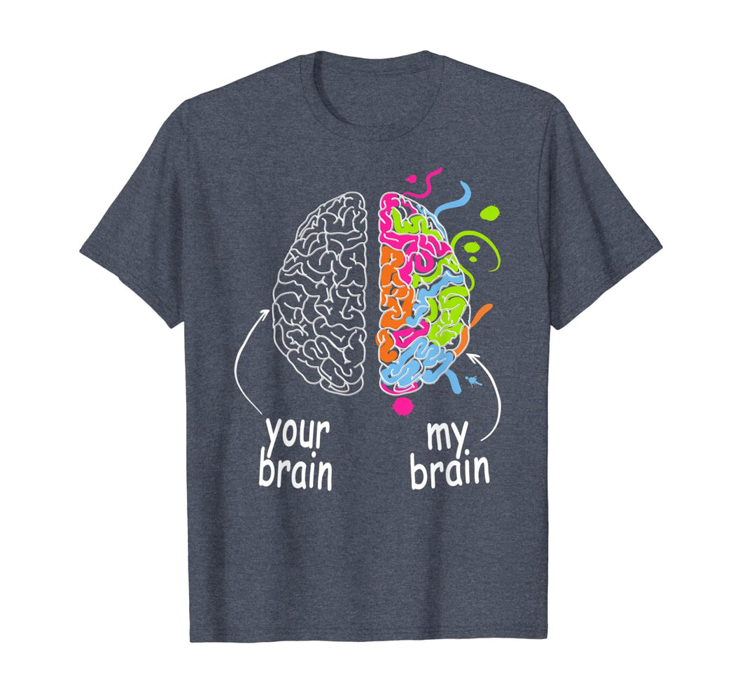 Neurodiversity brain Gift idea for Dyslexia ADHD Autism ASD T-Shirt