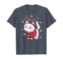 Load image into Gallery viewer, Ugly Christmas Sweater Cat Deer T-Shirt
