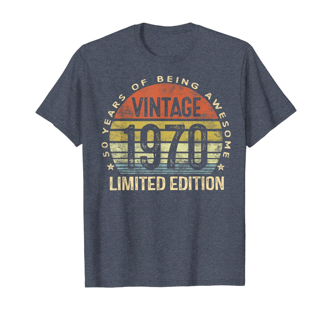 50 Year Old Gifts Vintage 1970 Limited Edition 50th Birthday T-Shirt-145786