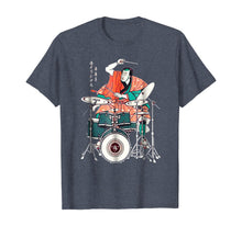 Load image into Gallery viewer, DRUMMER-SAMURAI T-Shirt GIFT Japanese Vintages T-Shirt
