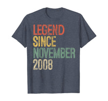 Load image into Gallery viewer, Legend Since November 2008 11th Birthday Gift 11 Year Old T-Shirt

