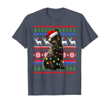 Load image into Gallery viewer, Santa Black Cat Christmas Light Ugly Christmas Sweater T-Shirt
