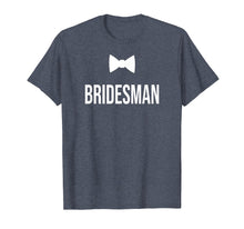 Load image into Gallery viewer, Mens Bowtie Image Silhouette Bridesman T-Shirt for Men
