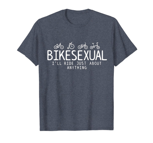 Bikesexual T-Shirt - Funny Bicycle Bike Cycling Shirt Gift