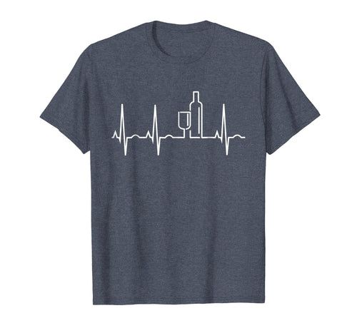 Wine Heartbeat Shirt I Love Wine Tasting T-Shirt Wine Lover