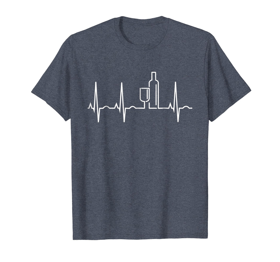 Wine Heartbeat Shirt I Love Wine Tasting T-Shirt Wine Lover