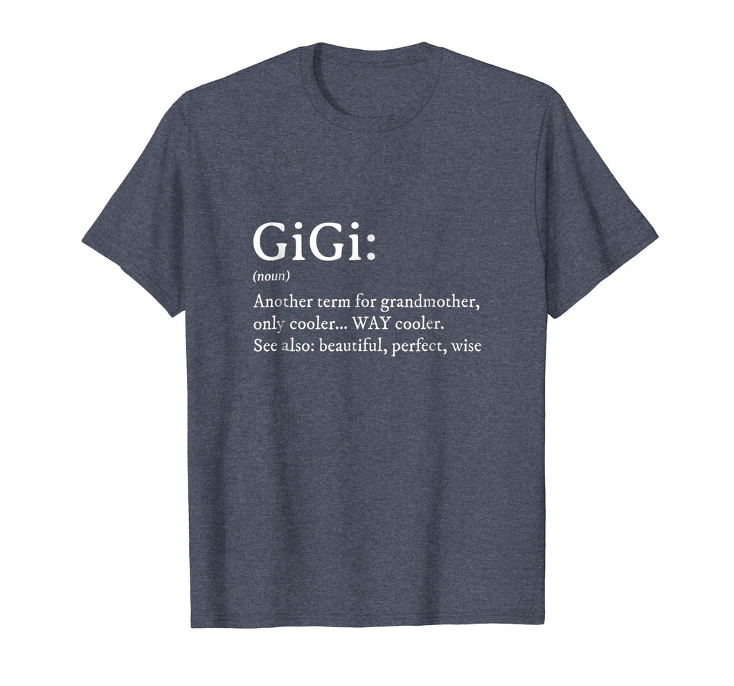 Gigi Definition TShirt Women Gigi Gift Grandma Birthday Tee