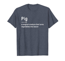 Load image into Gallery viewer, Best Hilarious Pig and Bacon Definition Funny Gift T-Shirt
