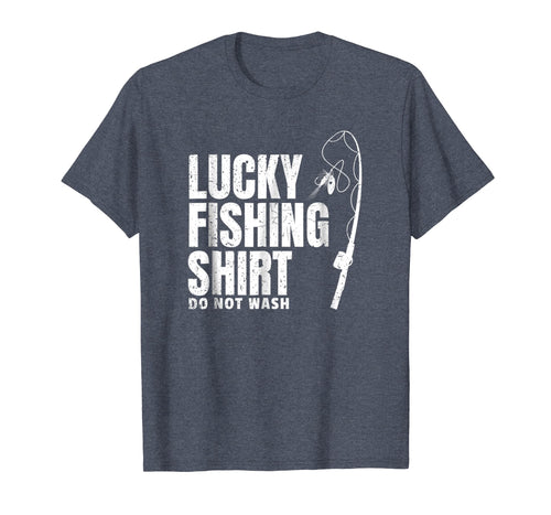 Fisherman Gift Tee Lucky Fishing Shirt Fathers Day Present