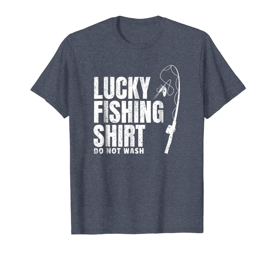 Fisherman Gift Tee Lucky Fishing Shirt Fathers Day Present