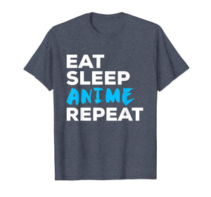 Funny Eat Sleep Anime Repeat T-Shirt Gift
