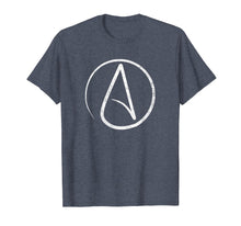 Load image into Gallery viewer, Atheism Symbol T-Shirt Distressed Atheist Shirt
