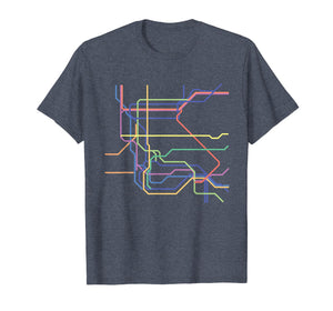 Minimalist New York City Underground Metro Map T-shirt