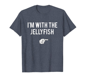 I'm With Jellyfish Halloween Costume Funny Couples T-Shirt