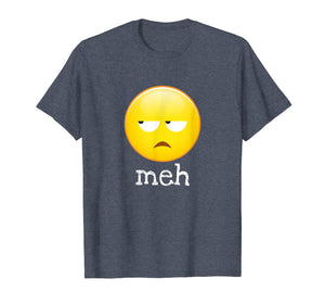 Meh Bored Emoji Face T-Shirt