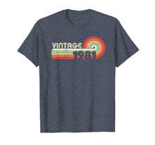 Load image into Gallery viewer, 1981 Vintage T Shirt, Birthday Gift Tee. Retro Style Shirt.
