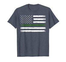 Load image into Gallery viewer, Thin green line military flag t-shirt proud matching gift
