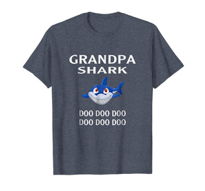 Grandpa Shark T-shirt Doo Doo Doo - Father's Day Shirt